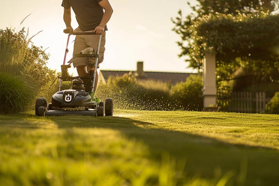 lithium battery powered lawn mowers