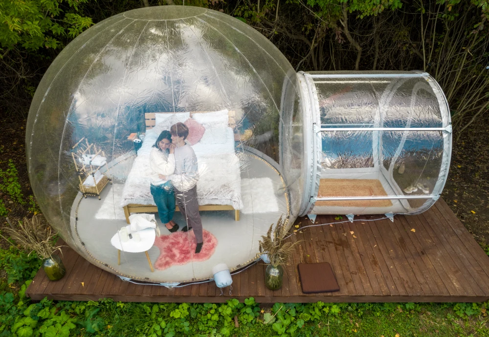 small inflatable bubble tent